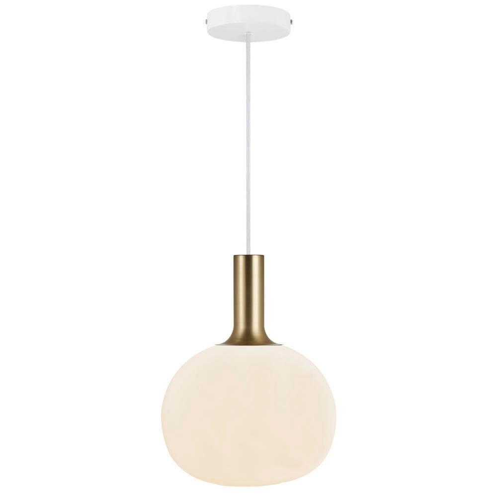 Glass pendant lamp Alton ball Ø 25cm white Nordlux 5701581413887