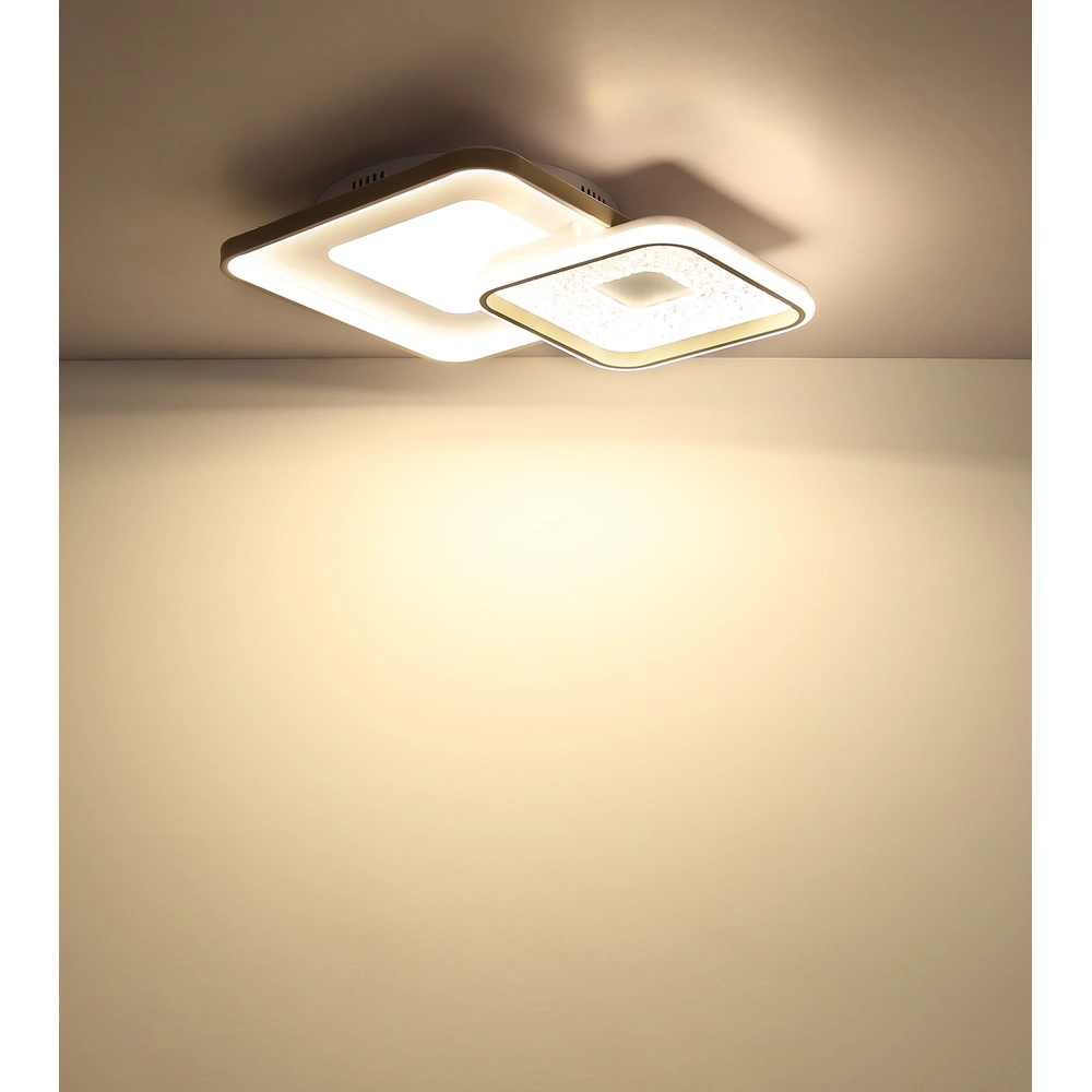 Modern ceiling lamp Mosaiko 50 x 50cm sand brown Globo 9007371569762