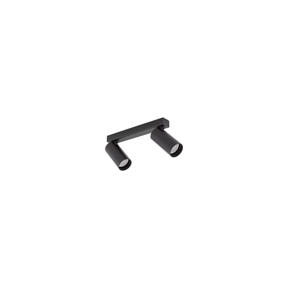 Surface-mounted spot 2x GU10 Fourty Black