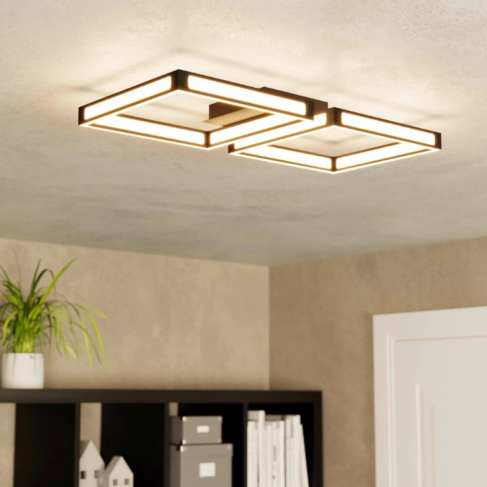 Led ceiling light Altaflor black Eglo 9002759997885