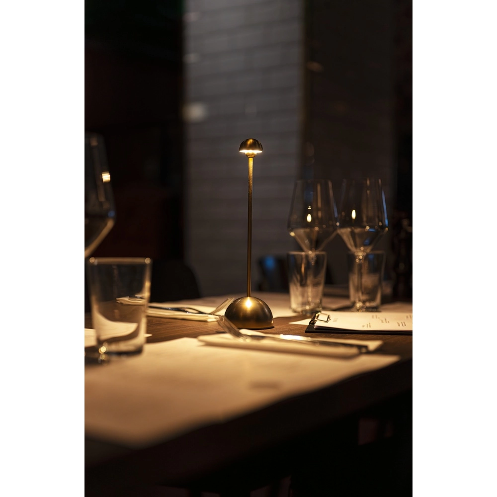 Golden table lamp Bandol Rechargeable KonstSmide 7318300030409
