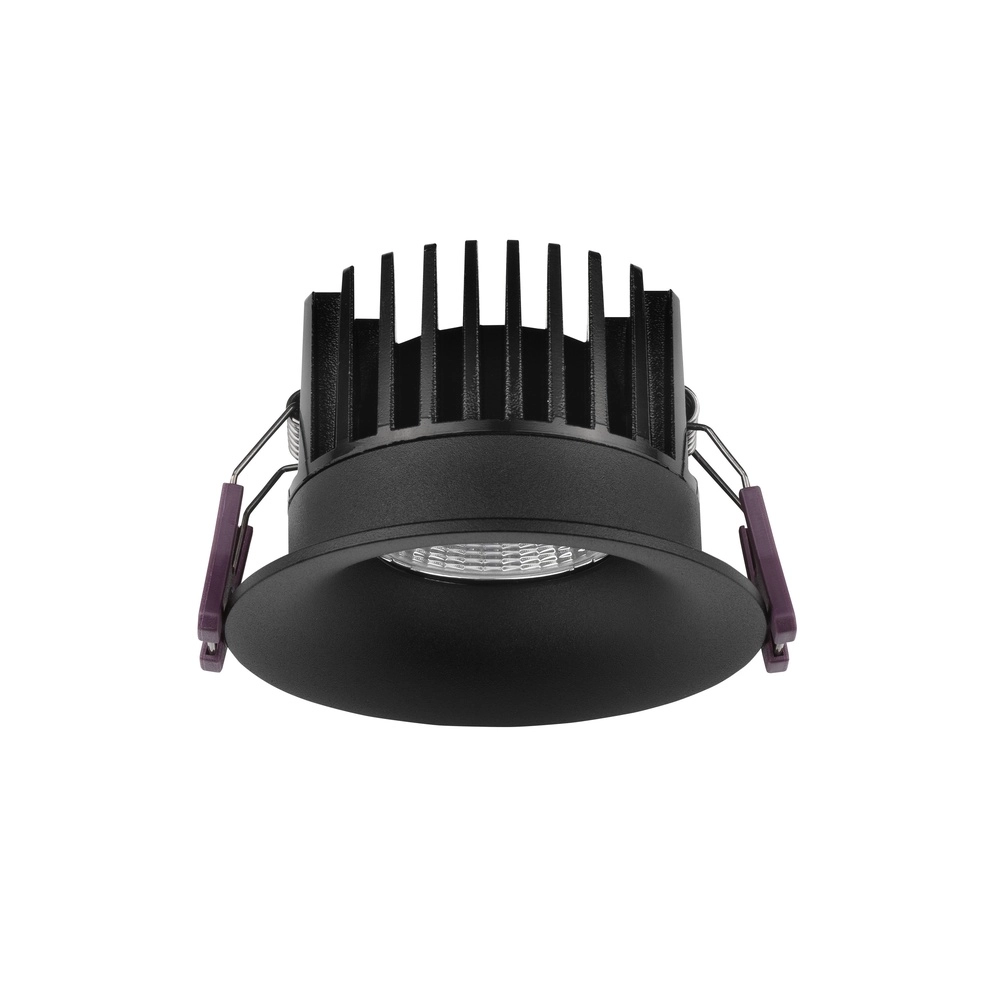 Black recessed spotlight Blade Ø 8.5cm Lyora 5212017418593