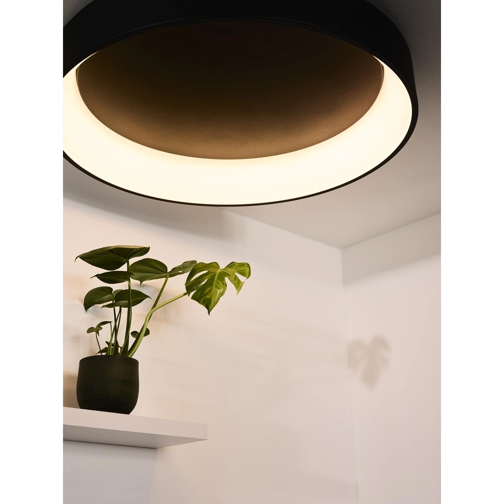 Ceiling light Talowe Led Ø 80cm black Lucide 5411212460660