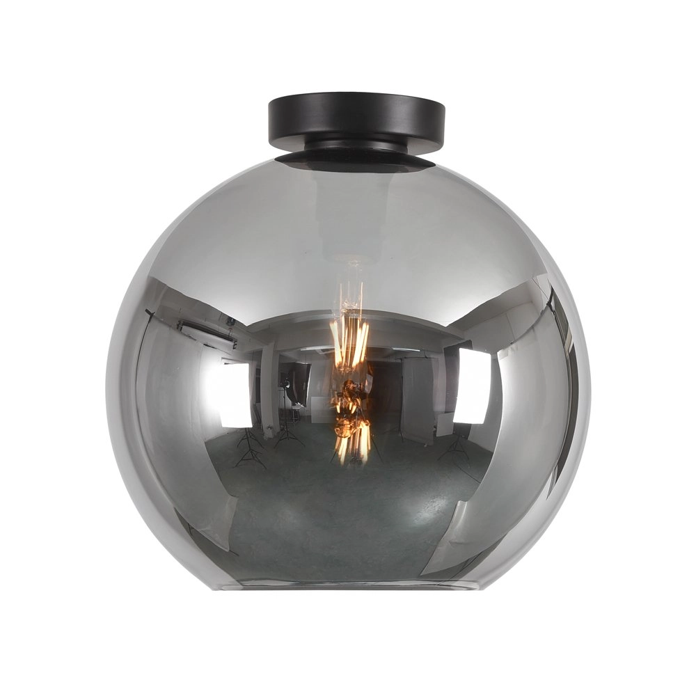 Ø 30cm ceiling lamp Marino-30 with smoke glass