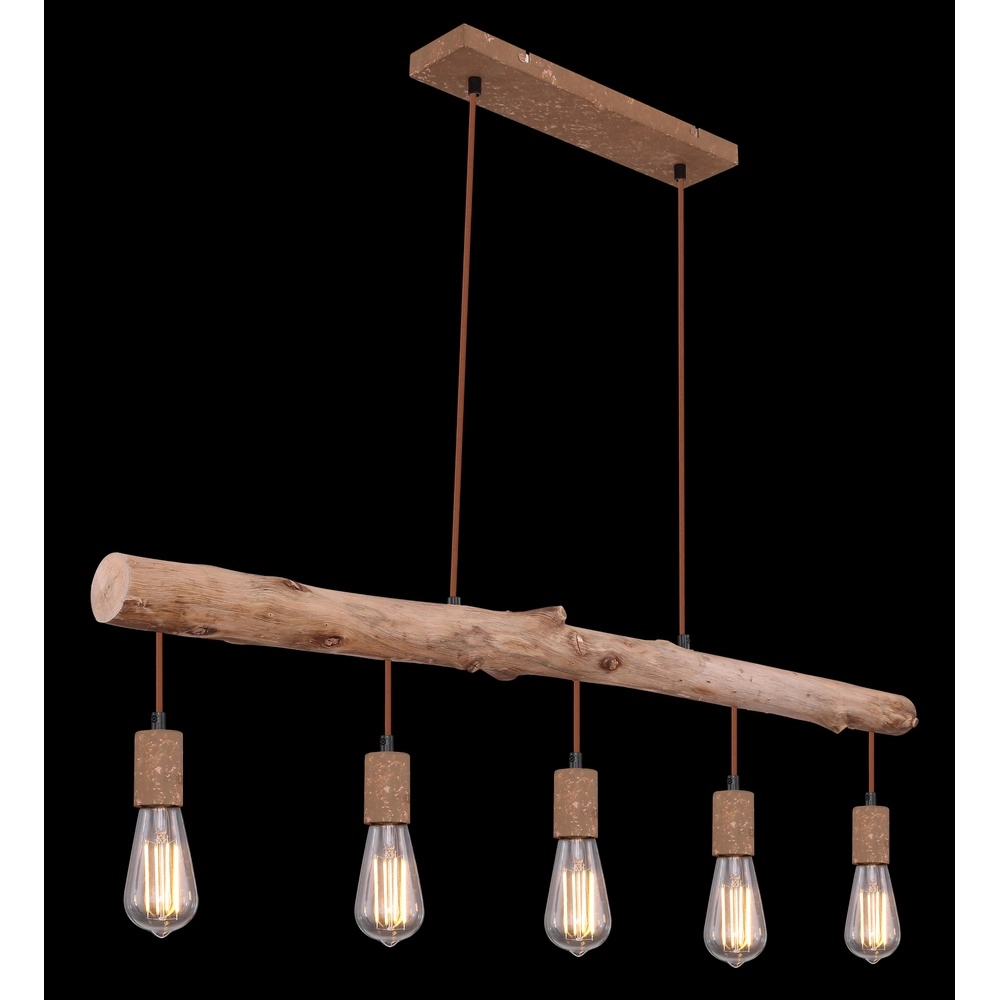 Dining room pendant lamp Jakob rust brown Globo 9007371389636