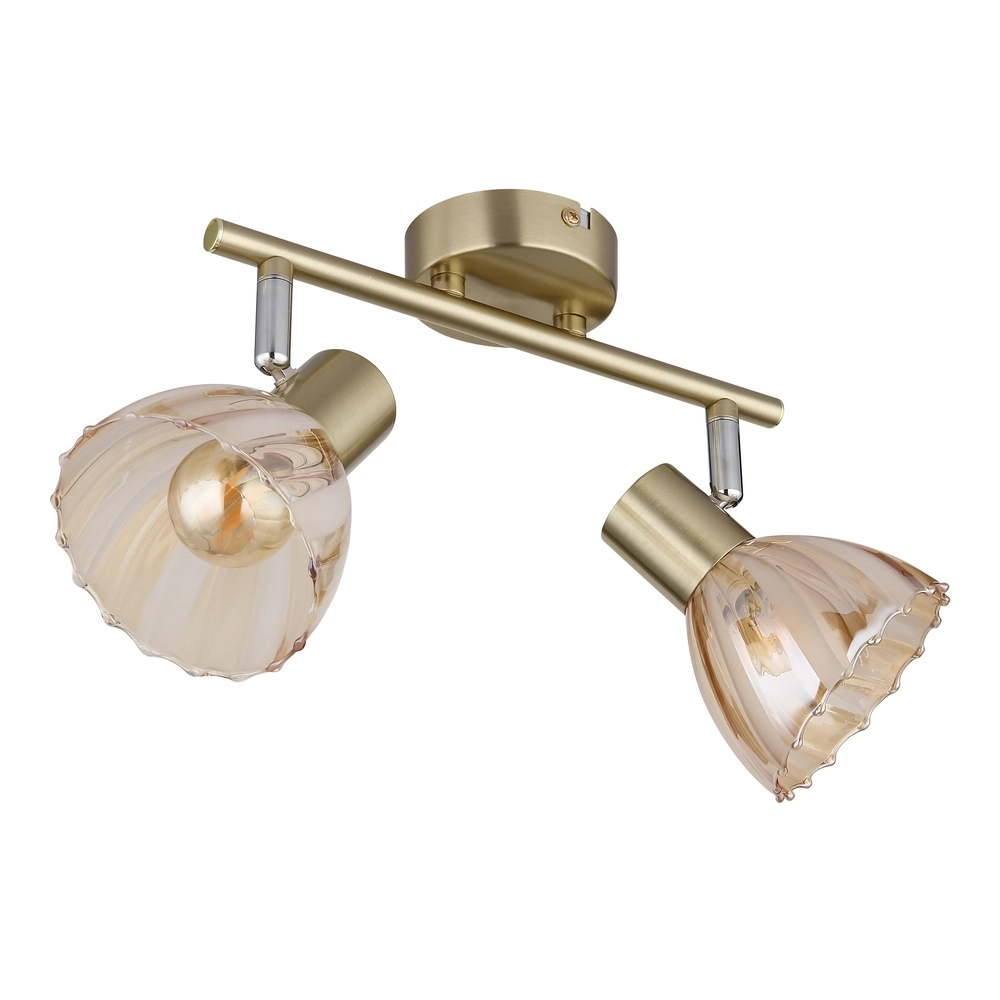 Ceiling lamp 2-lights Zachery Gold Globo 9007371533497