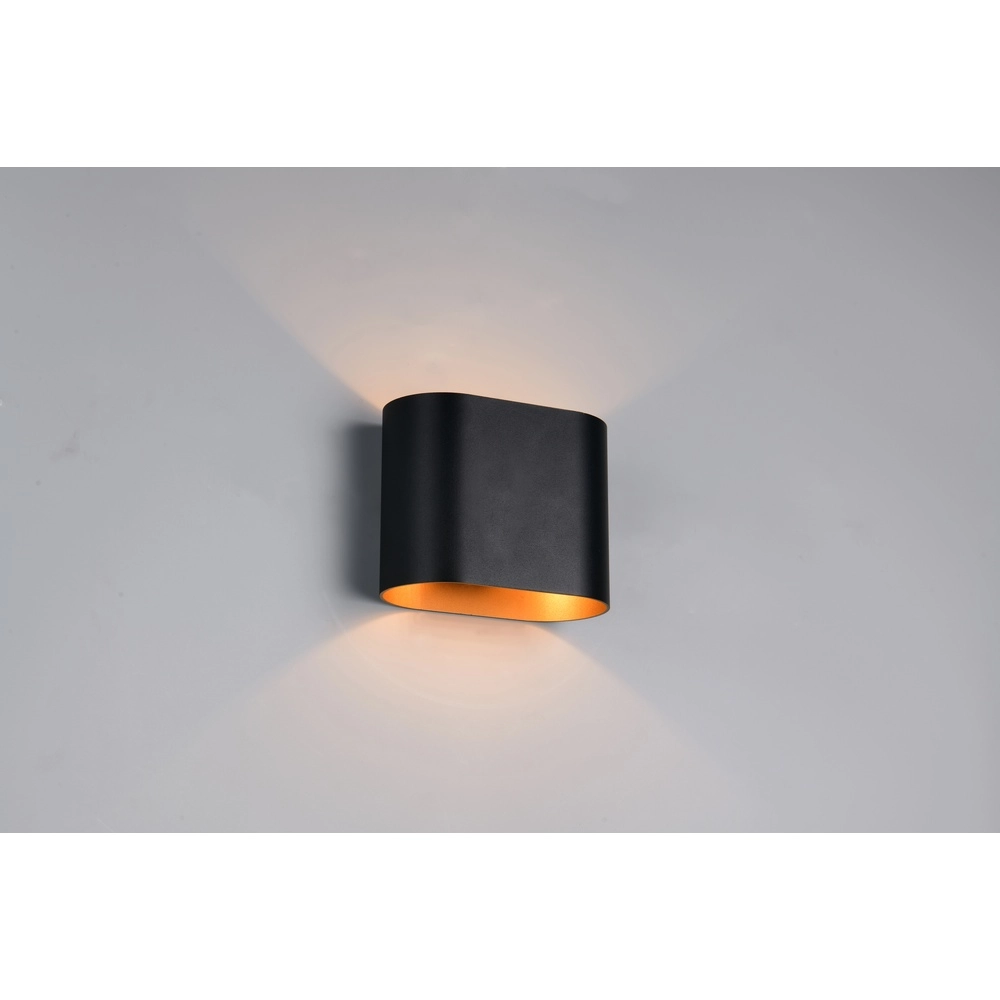 Surface-mounted spot Alani black with gold Trio 4017807656923
