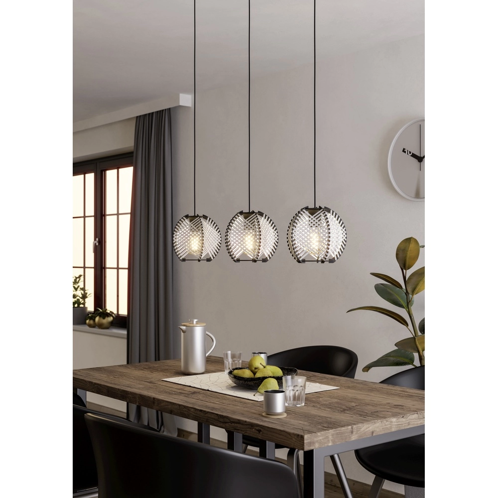 Design dining room pendant lamp Waverton 3x E27 Eglo 9002759440077