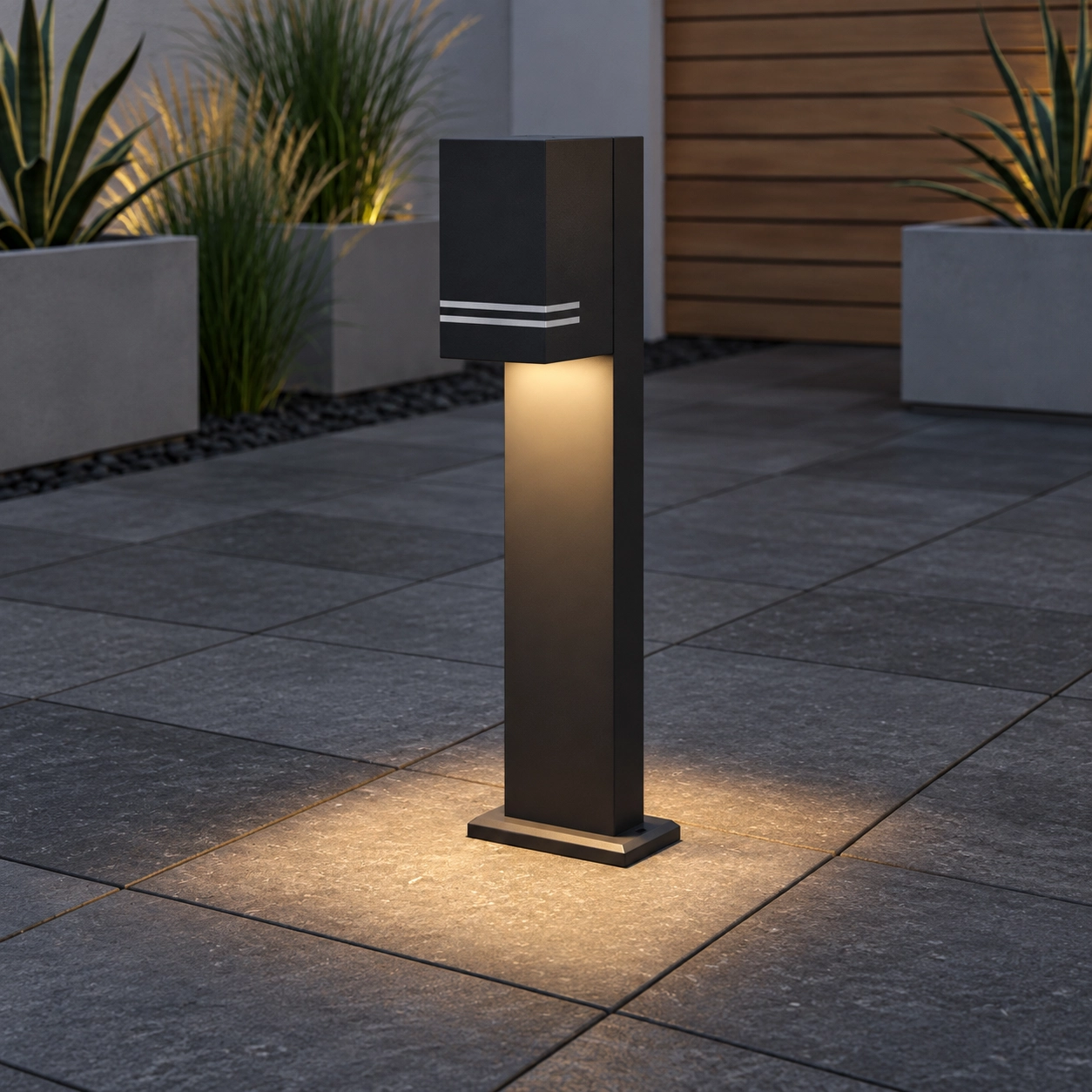 Anthracite path lighting Nela 49cm