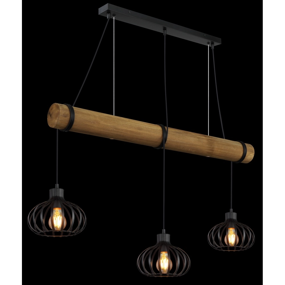 3-light pendant lamp Caldwell dining table Globo 9007371589586