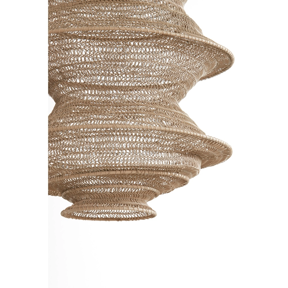 Metal net pendant lamp Nakisha Ø 31cm - sand Light & Living 8717807694999