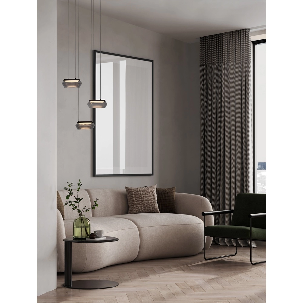 Sleek pendant lamp Jailyn 3-light Lyora 5212017468390