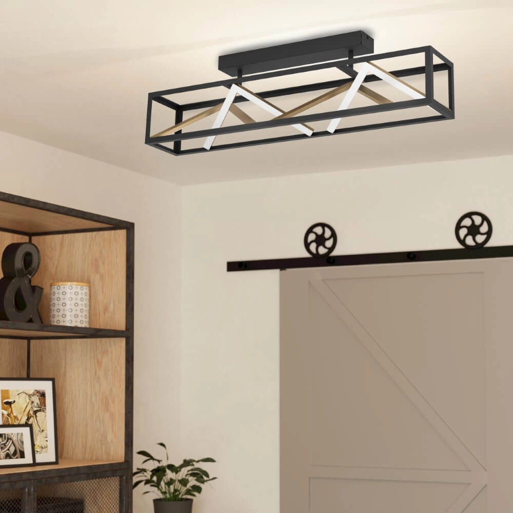 Designer ceiling lamp Penela black with gold Stars of Light 9008606313747