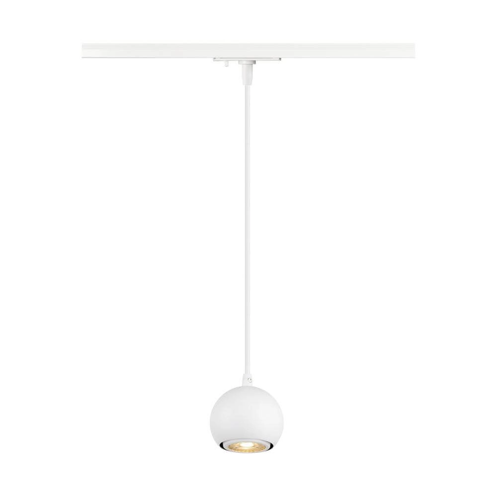 Pendant light for rail Light Eye 90 white 1-phase Ø 9cm