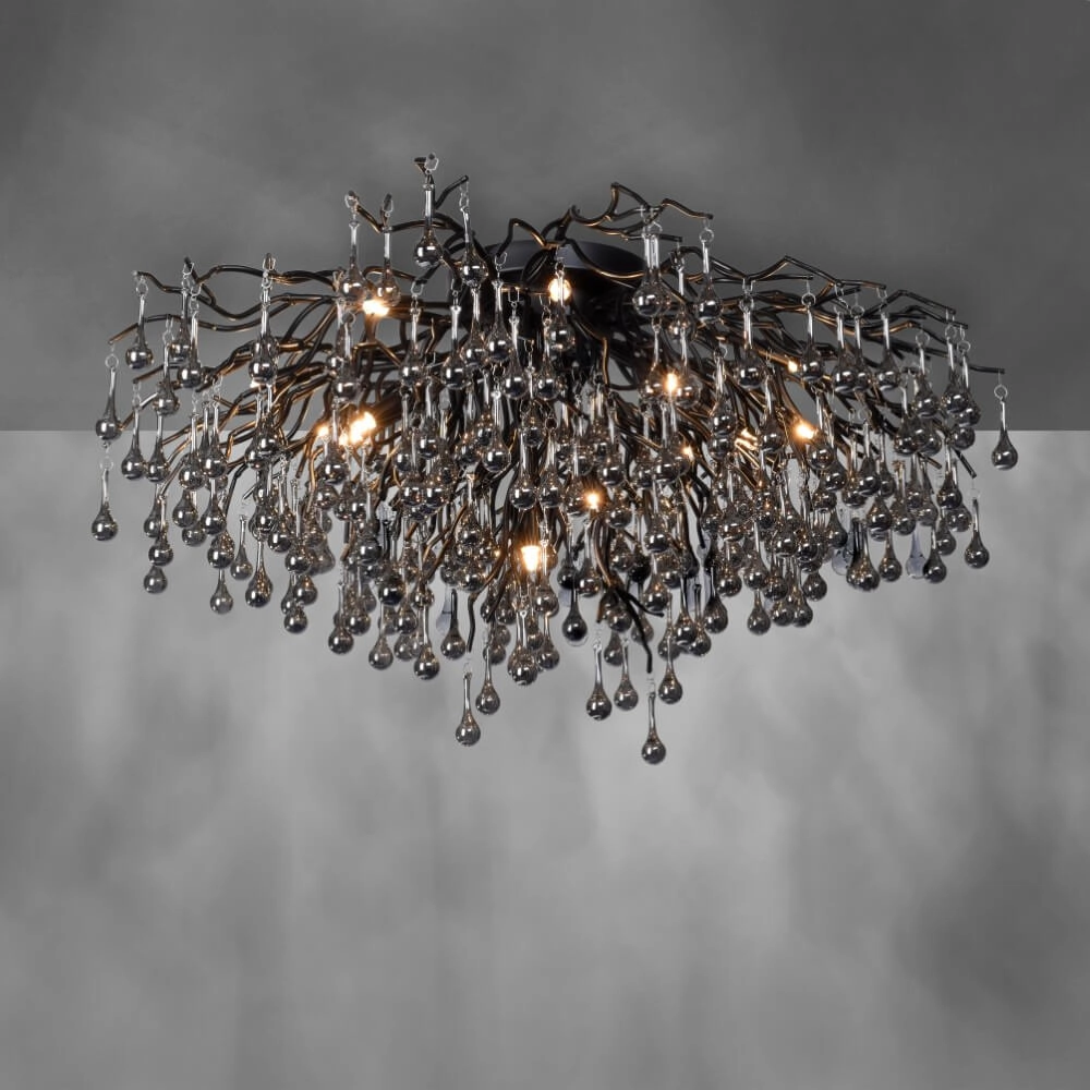 Chandelier Icicle black 100cm Paul Neuhaus 4012248377581