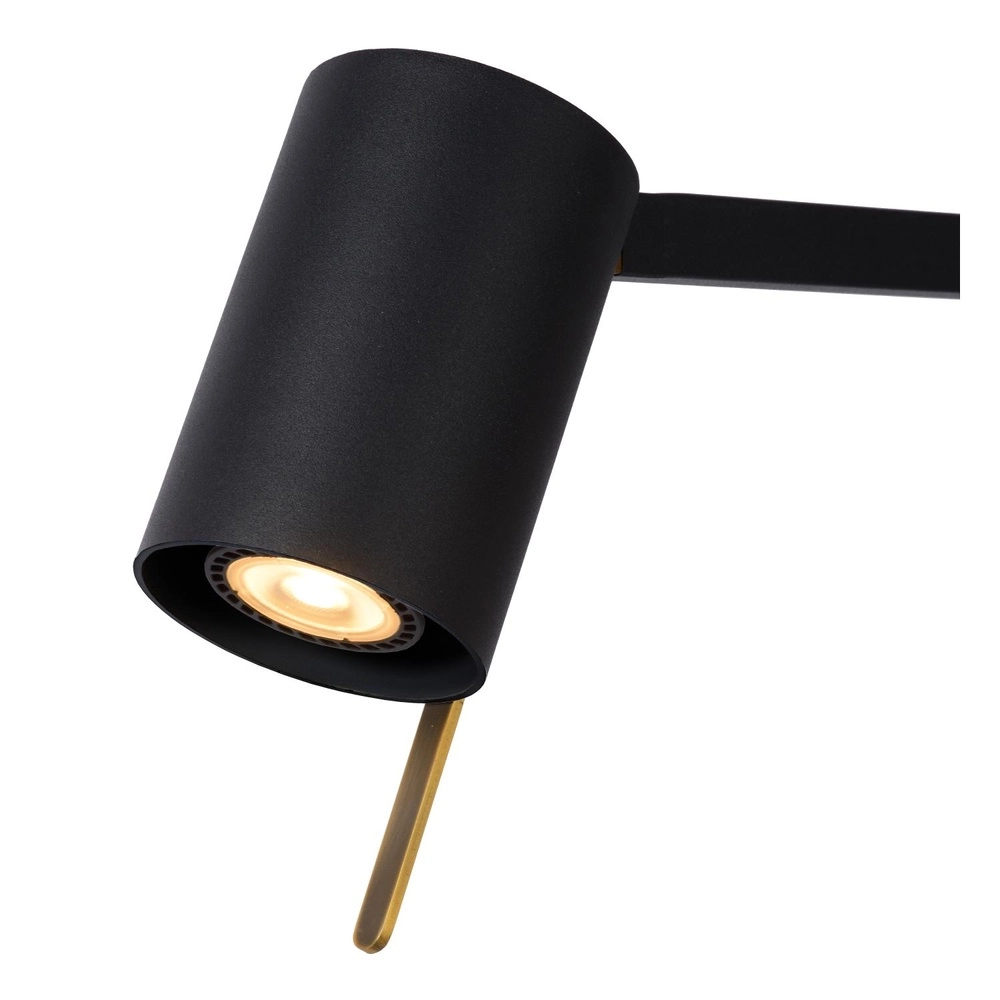 Modern desk lamp Lesley Black Lucide 5411212031129