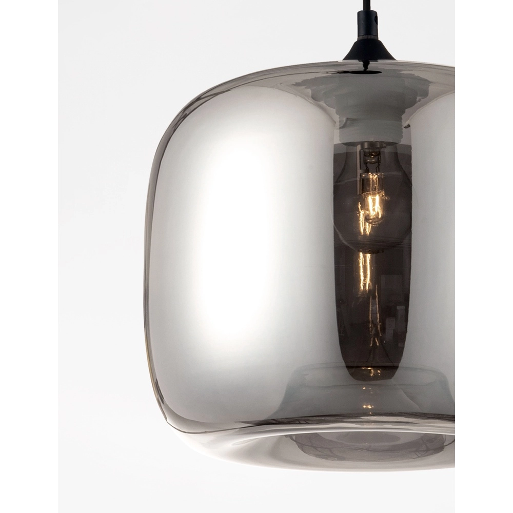 Pendant lamp Savaz chrome glass Ø 28 x 23cm Lyora 5212017421272