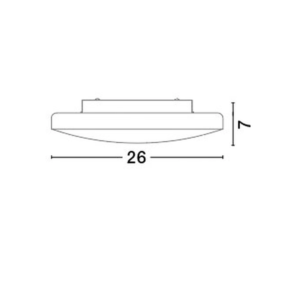 Ceiling lamp Ivi Ø 26cm white Lyora 5212017405760