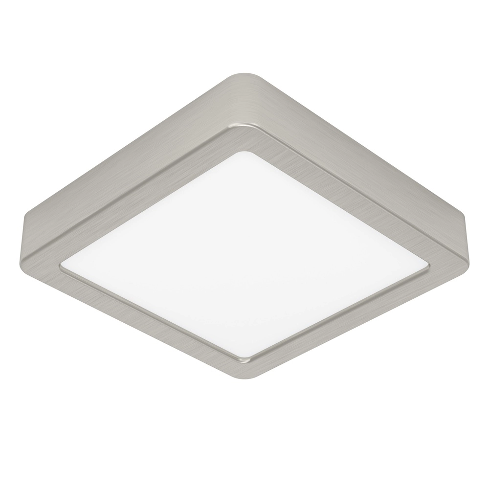 Led ceiling light Fueva 6 Square - Stainless Steel - 15x15cm