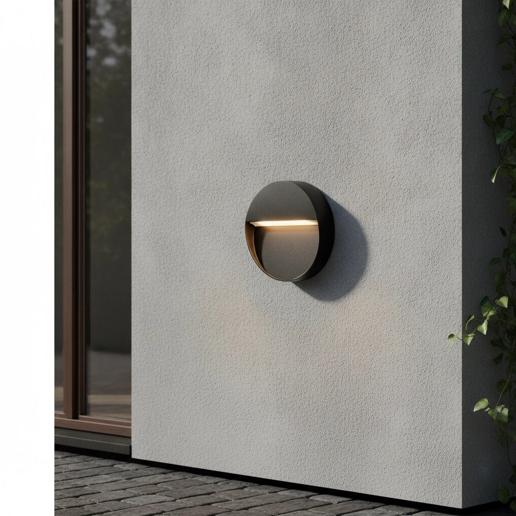 Round wall lamp Nectar Design anthracite