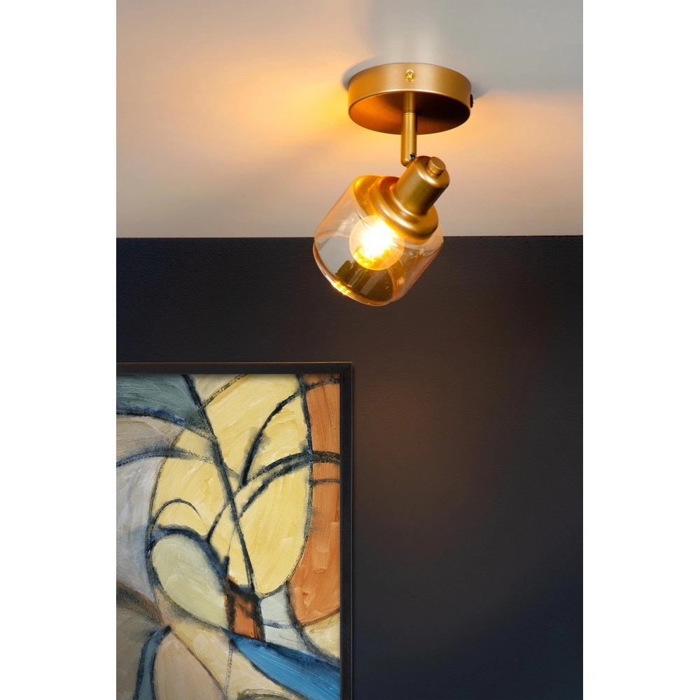 Ceiling lamp Bjorn Single gold Lucide 5411212771209