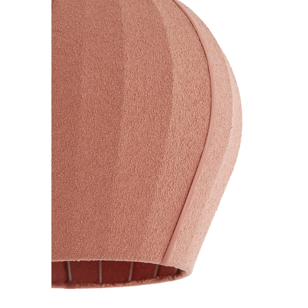 Bouclé pendant lamp Zagori Ø 44cm - coral Light & Living 8717807793098