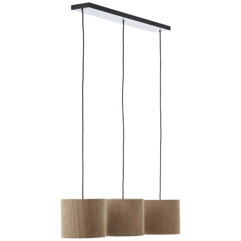 3-light pendant lamp Tony Grey design Brilliant 4004353446313