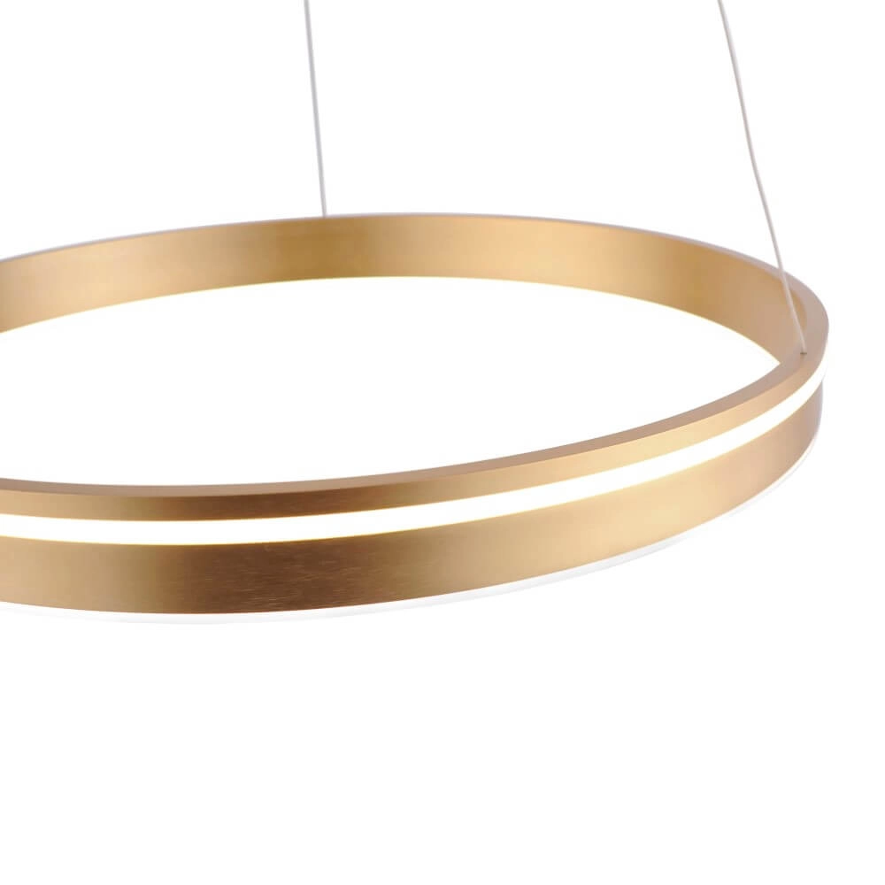 Design pendant lamp Q-Vito Ø 59cm brass Paul Neuhaus 4012248357767