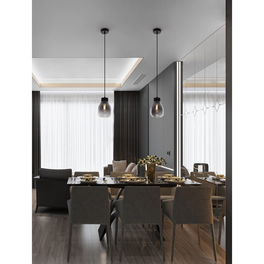 Pendant lamp Blacu 1-light zwrt Lyora 5212017447470