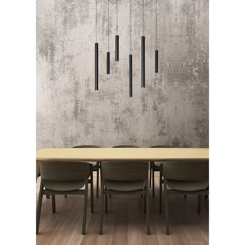 6-light pendant lamp Lorenz Design black Lucide 5411212740700