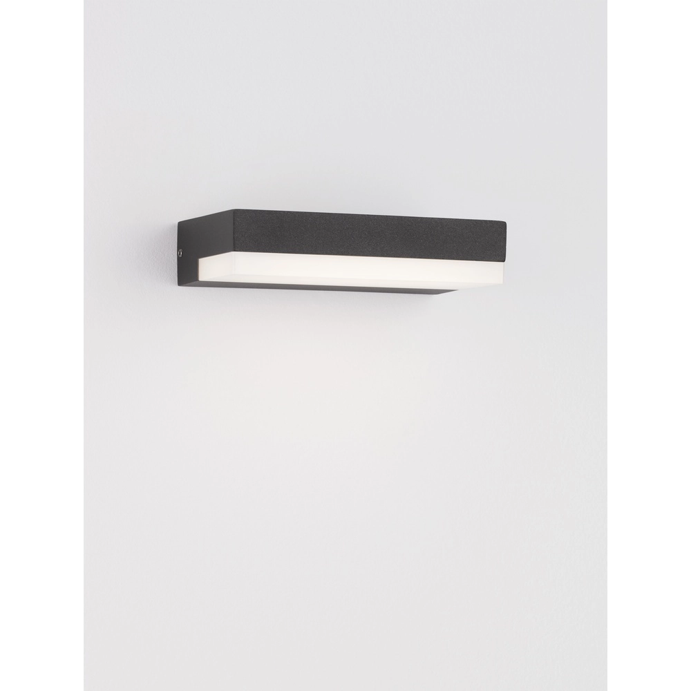 Sleek wall lamp Pure anthracite