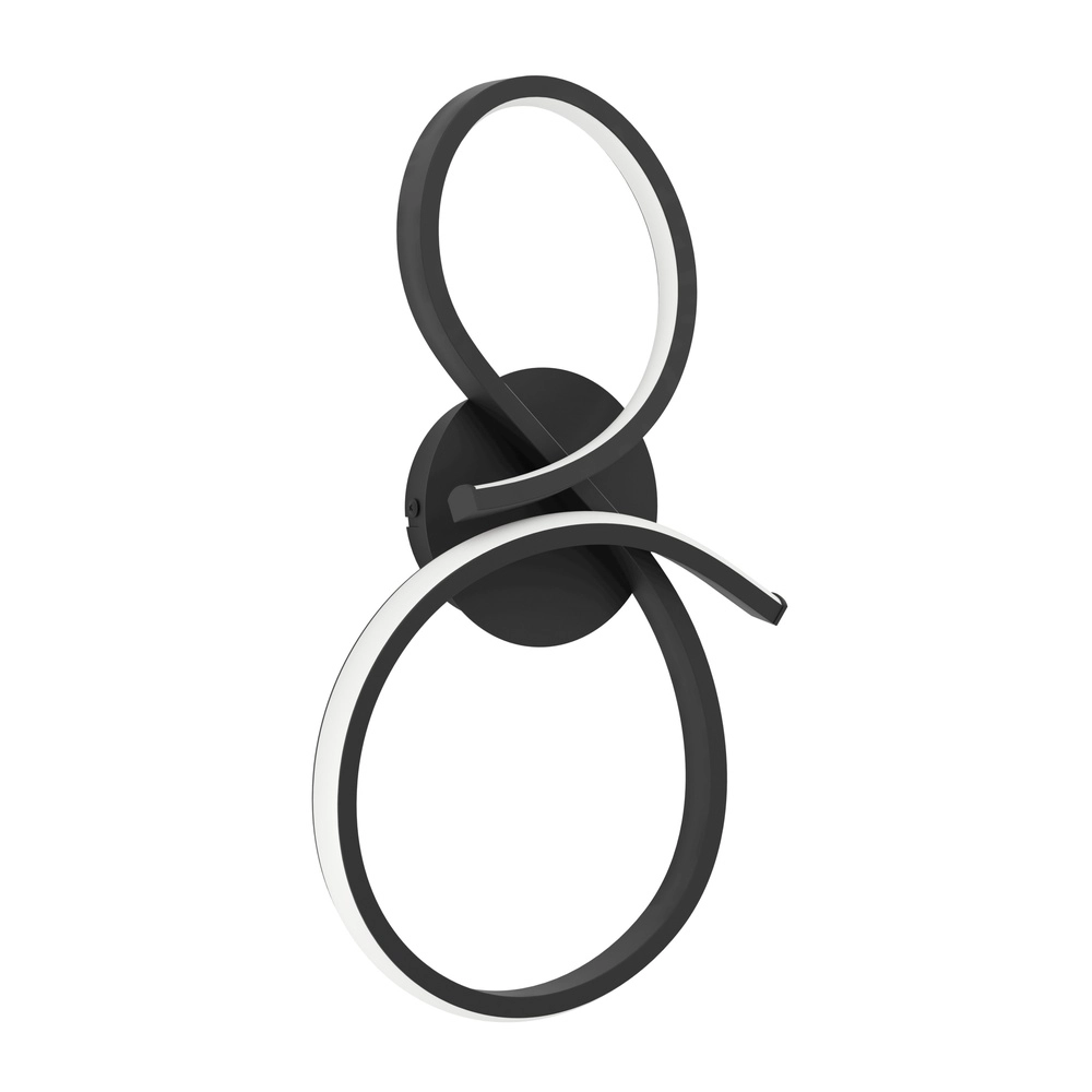 Modern led wall lamp Serpins 40cm - black