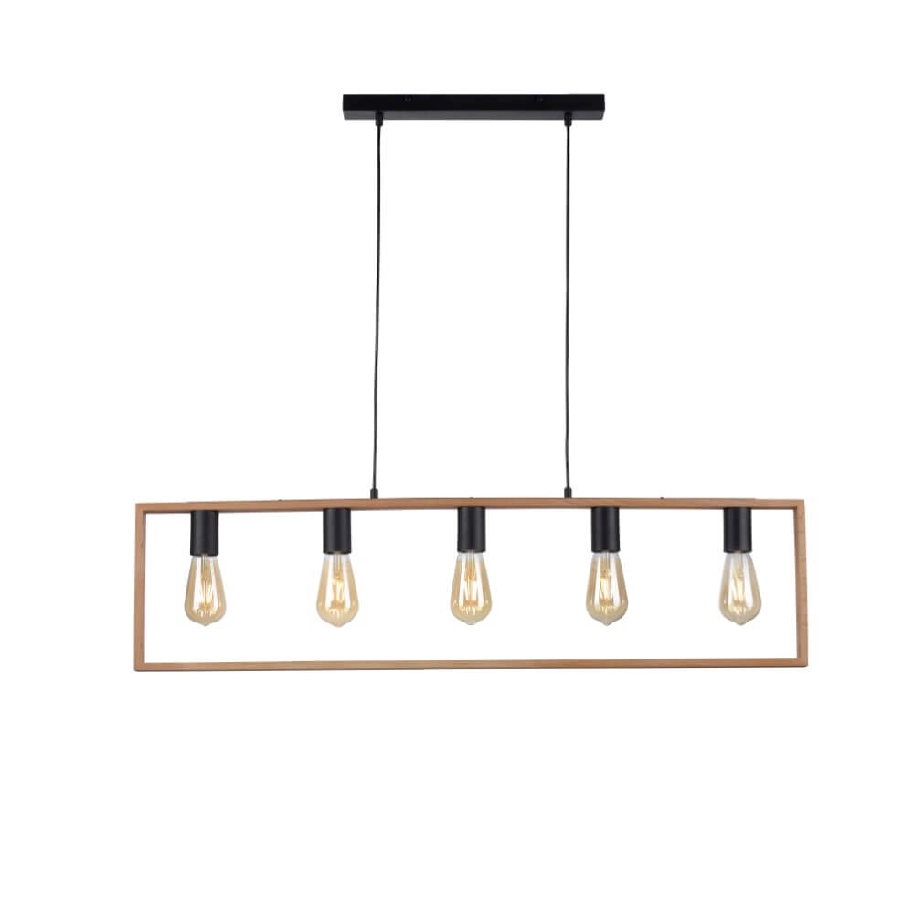 Country Pendant Lamp Franky 5-light Just Light 4043689966447