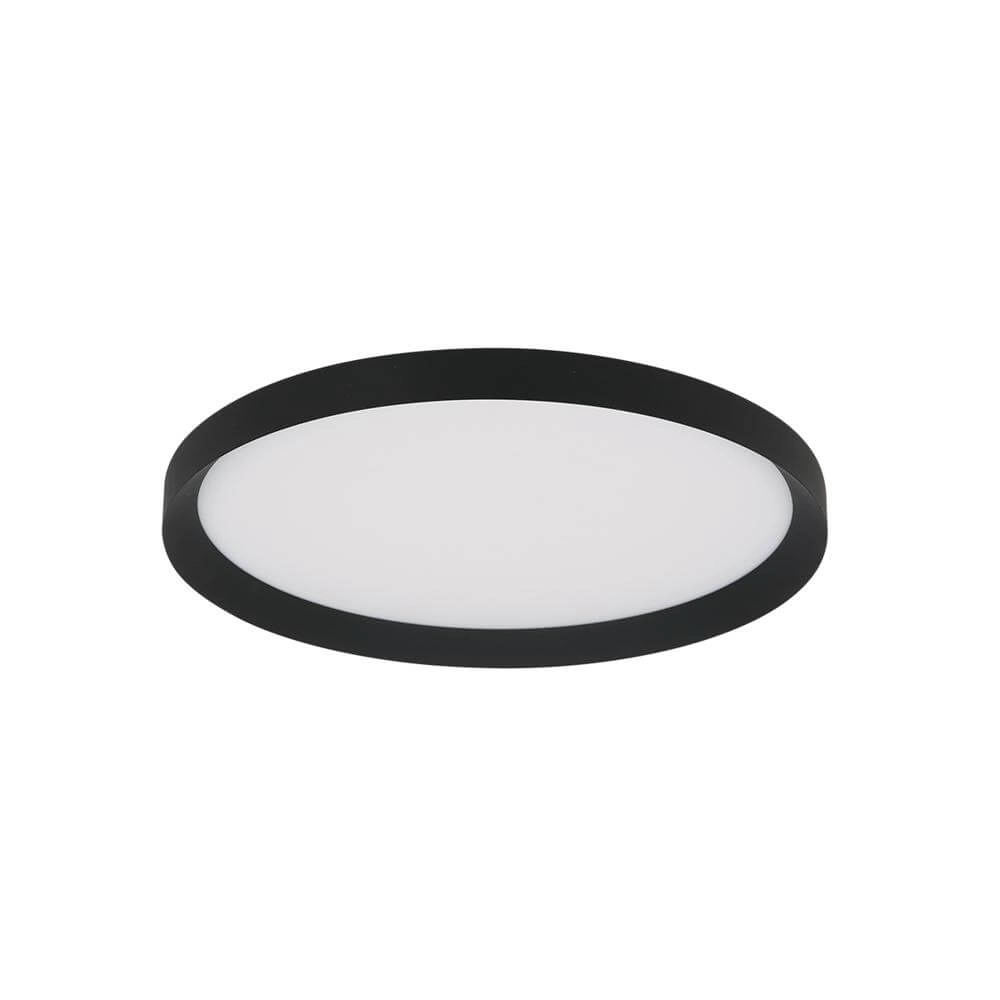 Sleek ceiling lamp Flady black Ø 40cm Steinhauer 8712746171846