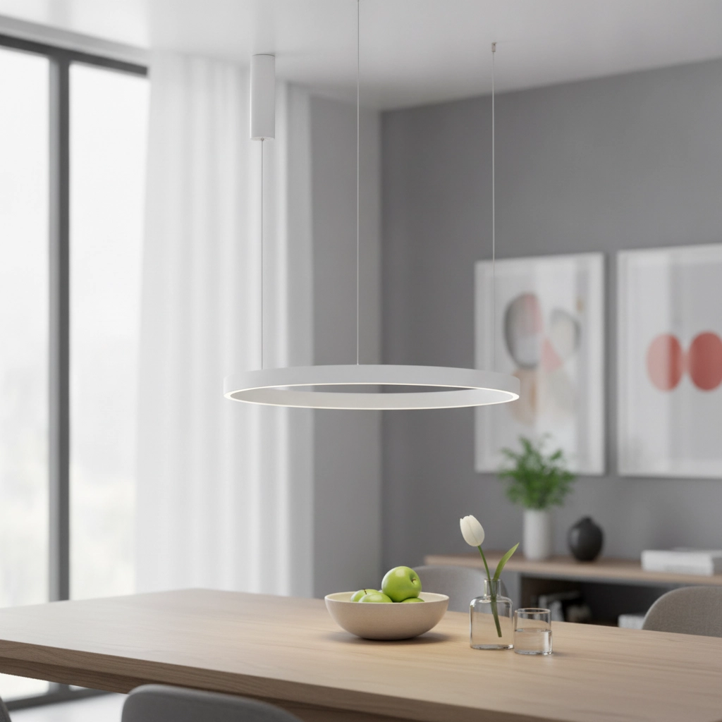Design pendant lamp Elowen white Ø 80cm