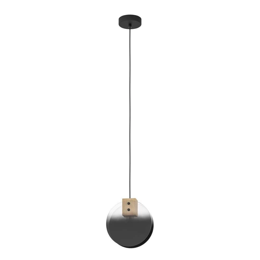 Hanging lamp Millena wood with black