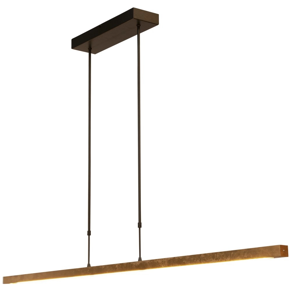 Black hanging lamp Real 3 160cm with gold