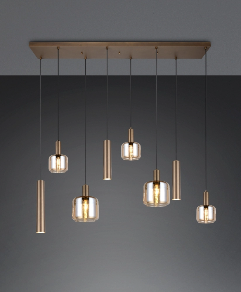 Design pendant lamp Mataro 8-light (3x GU10) Trio 4017807707724