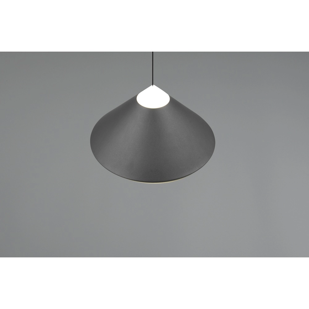 Modern pendant lamp Laguna Ø 30cm black Trio 4017807677508