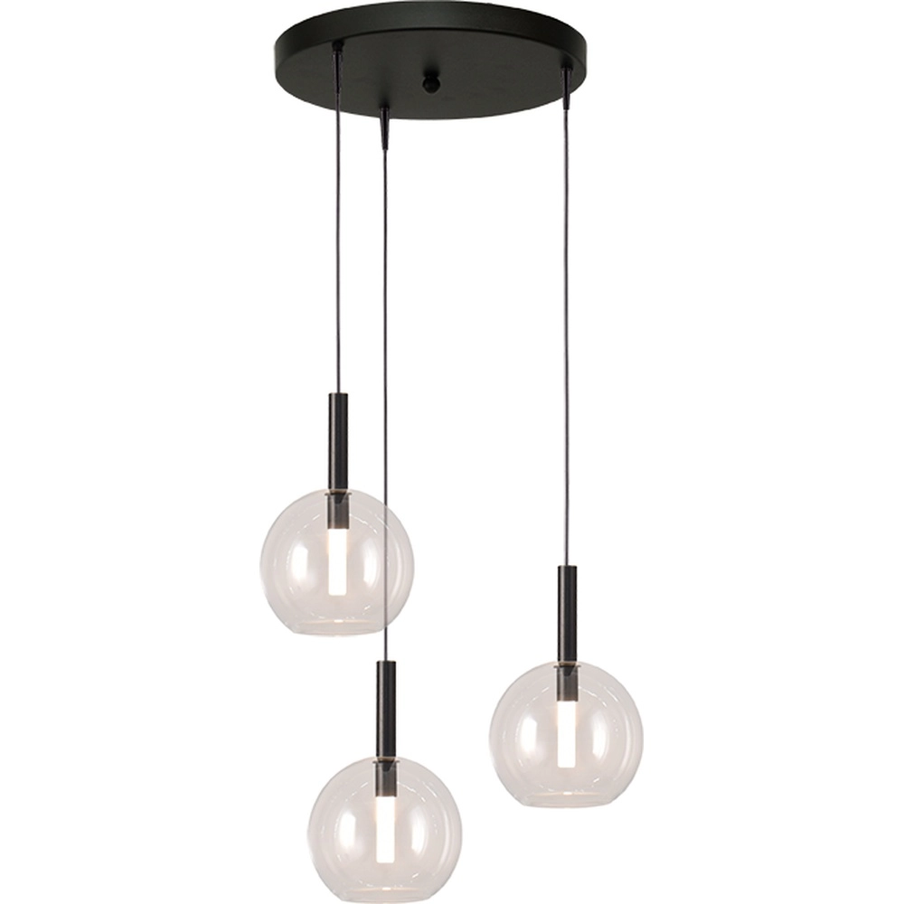 3L vide pendant lamp Lido Ball with Ø 17cm clear glass