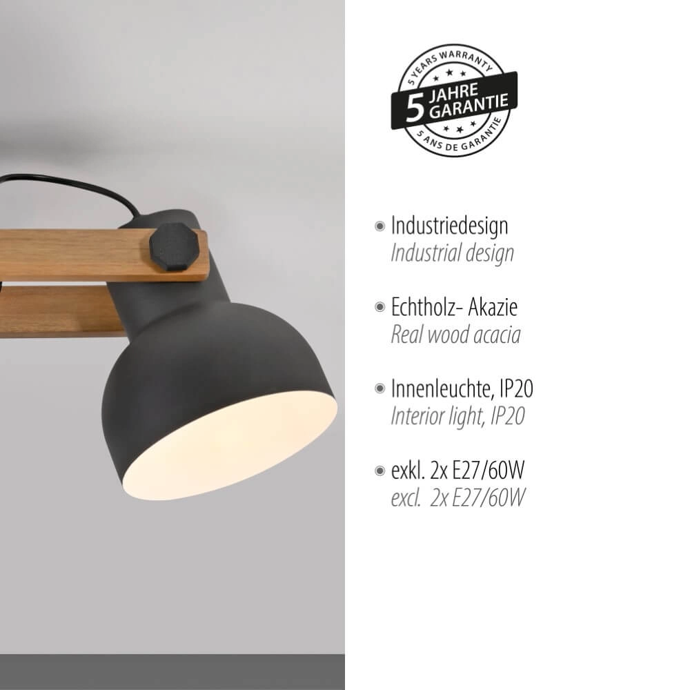 Ceiling lamp Cup 2.0 2-light Just Light 4043689000684