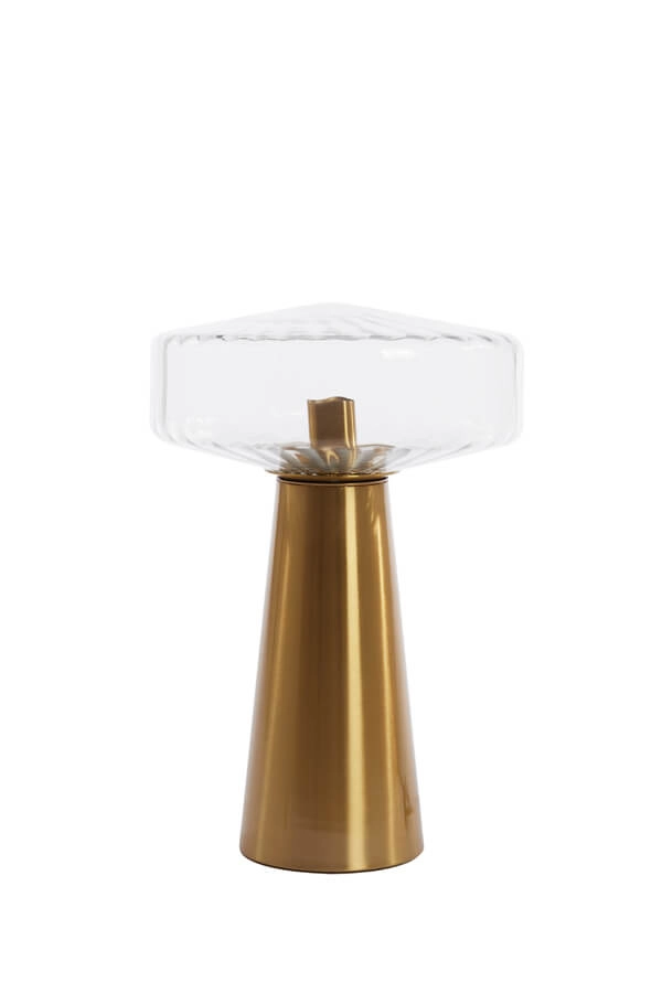 Table lamp Pleat gold Ø 30cm Light & Living 8717807687731