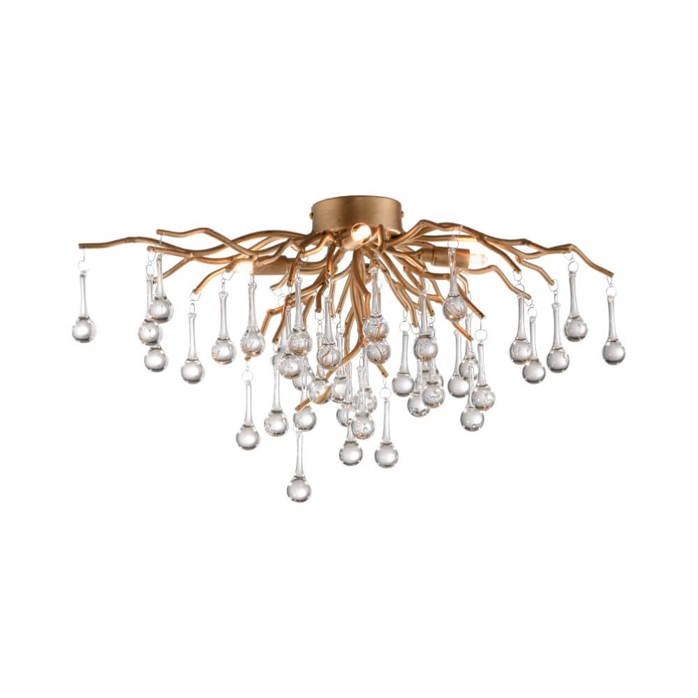 Chandelier Icicle brass 60cm Paul Neuhaus 4012248352069