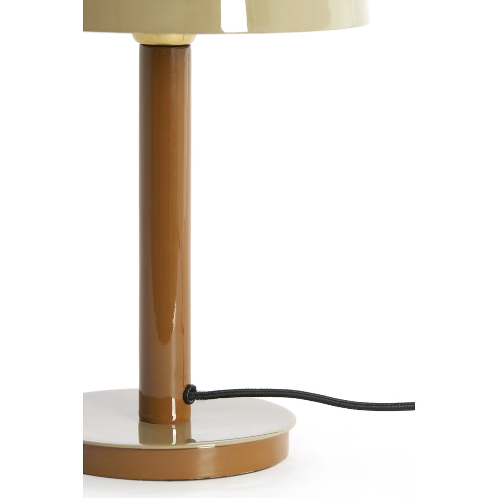 Desk lamp Marivet gloss sand and brown - Ø 25cm Light & Living 8717807816223