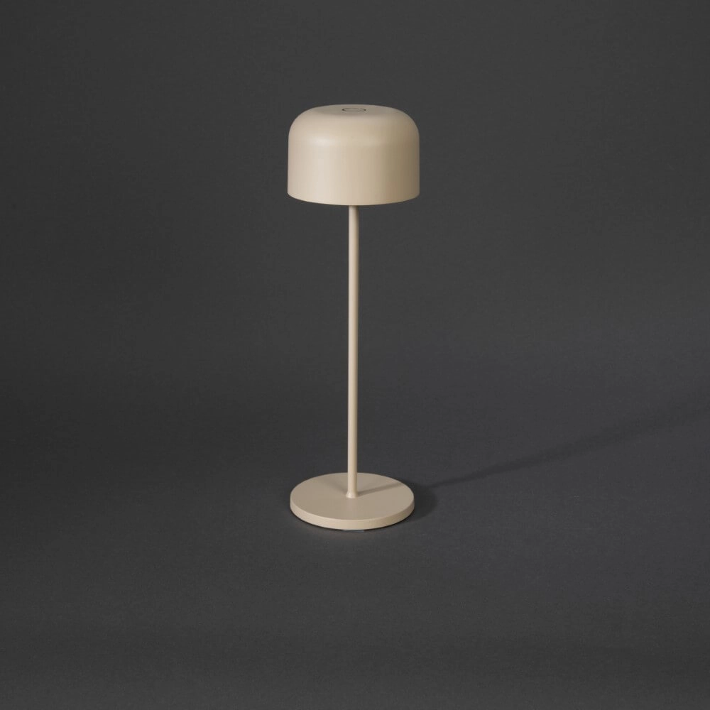 Sand-colored table lamp Lille Rechargeable KonstSmide 7318307834338