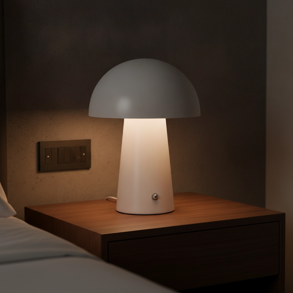 Rechargeable table lamp Ande white