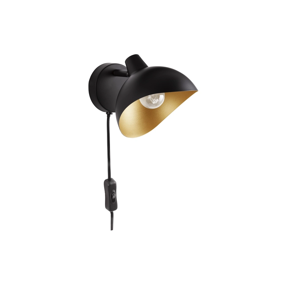 Wall lamp Geti Black with gold inside Lyora 5212017436382