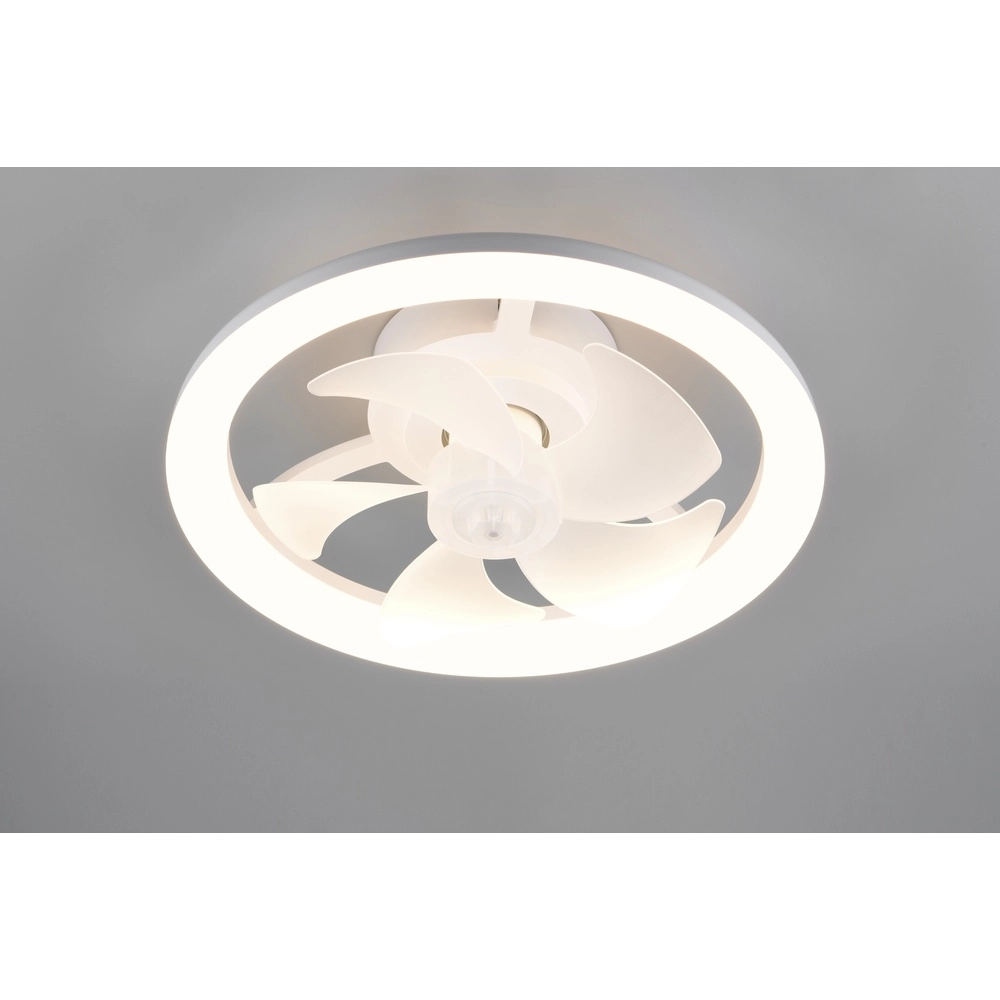 Design ceiling fan Pajala white Ø 40cm