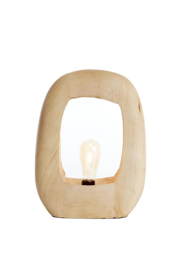 Light wooden table lamp Kelafo 33 x 40cm