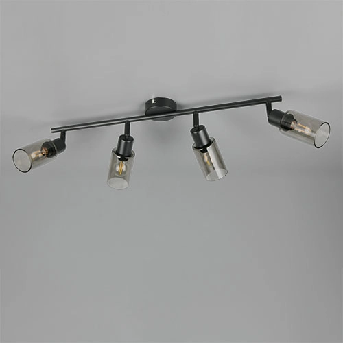 Design ceiling lamp Mars 4-light black Trio 4017807670516